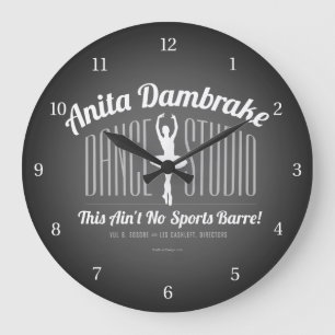 Reloj Redondo Grande Anita Dambrake Dance Studio