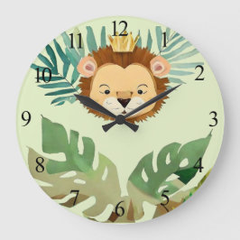 Reloj Redondo Grande Aniversario del nacimiento del león de la pequeña 