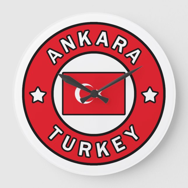 Reloj Redondo Grande Ankara Turkey (Anverso)
