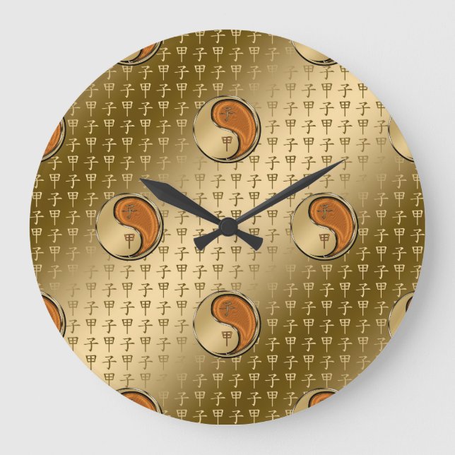 Reloj Redondo Grande Año de la Rata Madera (Anverso)