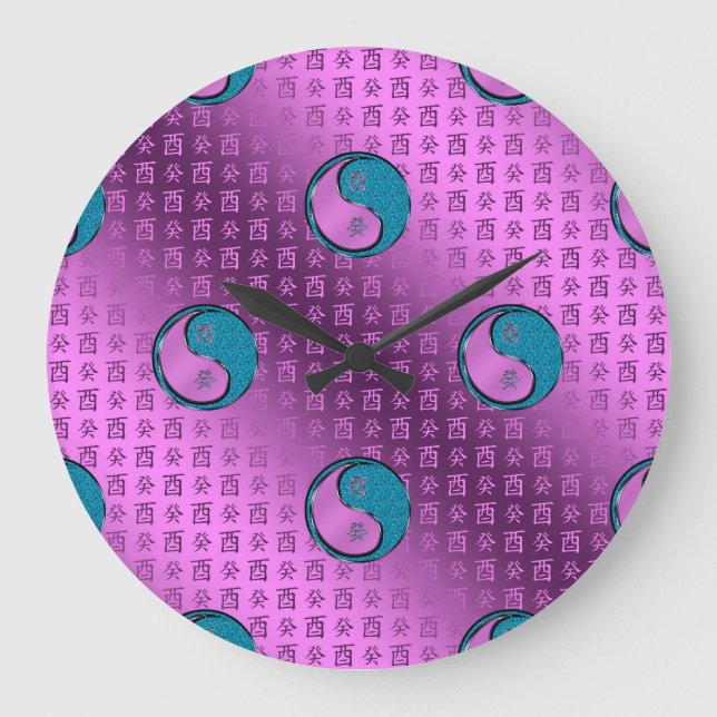 Reloj Redondo Grande Año del gallo de agua (Anverso)