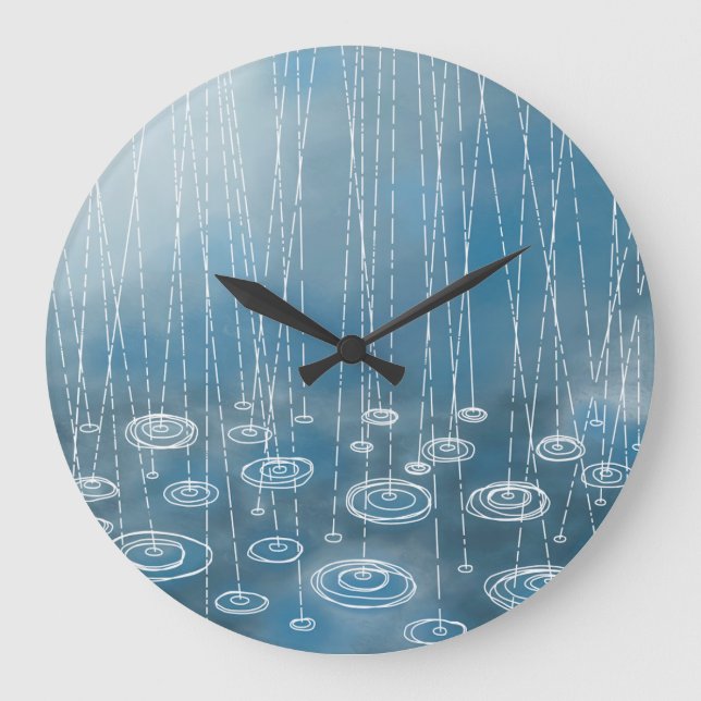 Reloj Redondo Grande Another Rainy Day (Anverso)