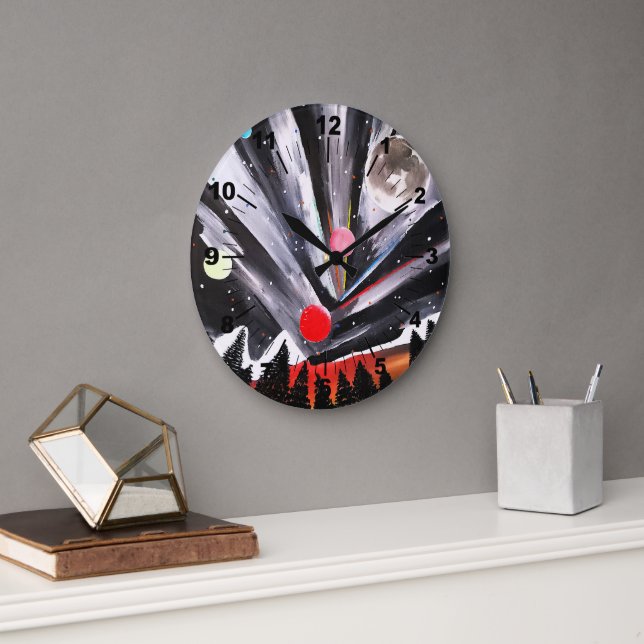 Reloj Redondo Grande Another World Painting by Alfred Fox (Oficina)