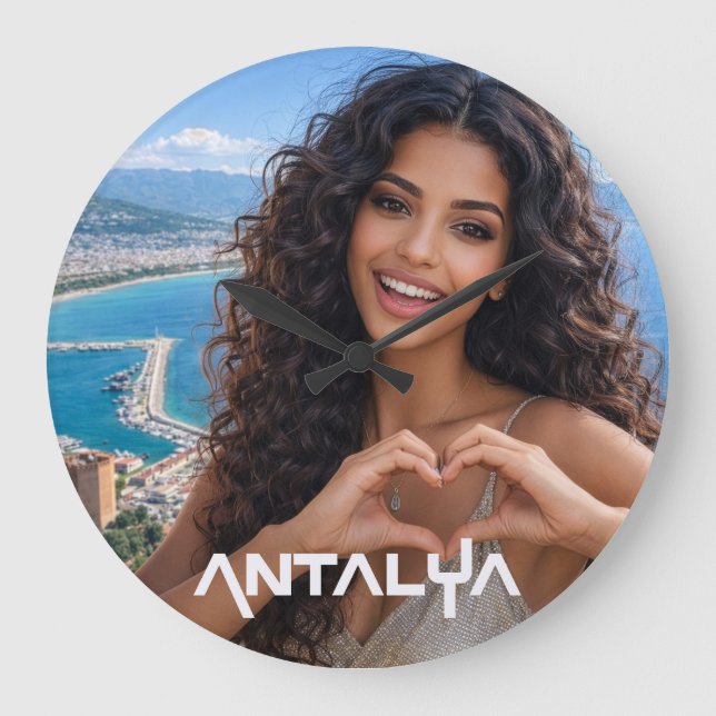 RELOJ REDONDO GRANDE ANTALYA - TURQUÍA (Anverso)