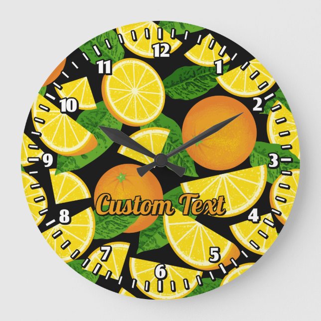 Reloj Redondo Grande Antecedentes del Naranja (Anverso)