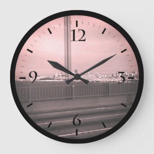 Reloj Redondo Grande Antigua caja del puente Golden Gate de San Francis