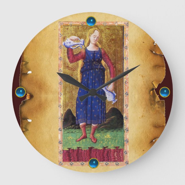 RELOJ REDONDO GRANDE ANTIGUA RENAISSANCE TAROTS 14 / TEMPERANCIA (Anverso)