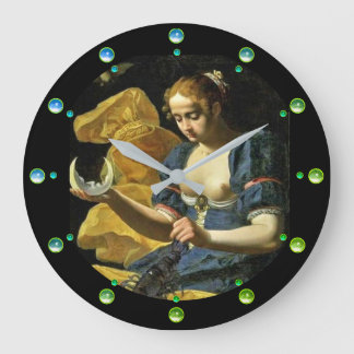 RELOJ REDONDO GRANDE ANTIGUA RENAISSANCE TAROTS 18 /LA LUNA