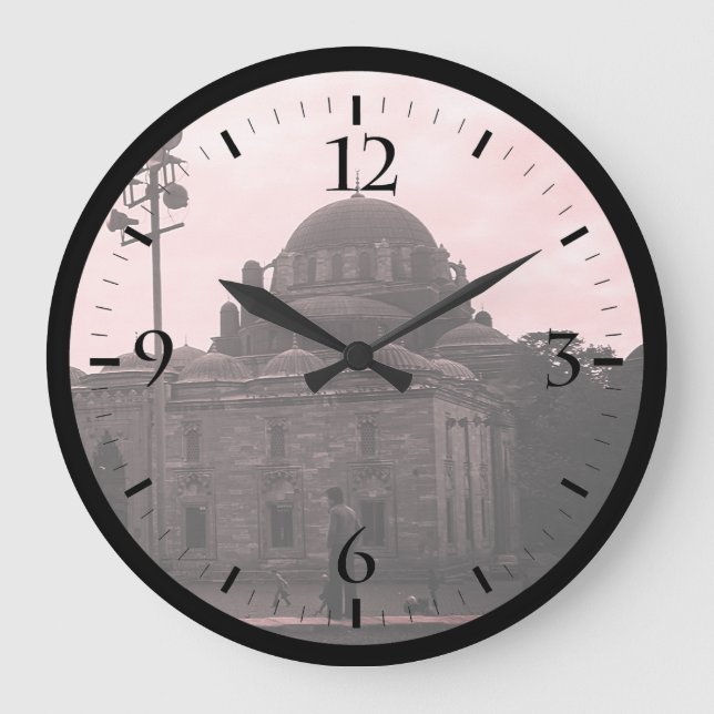 Reloj Redondo Grande Antigua Turquía Estambul Beyazit camii mezquita Ca (Anverso)