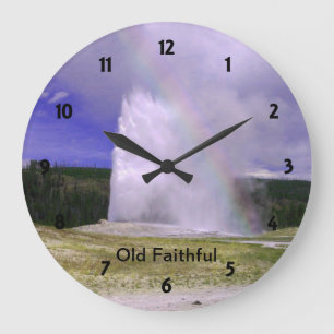 Reloj Redondo Grande Antiguo creyente en el Parque Nacional Yellowstone