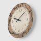 Reloj Redondo Grande Antiguo italiano elegante Swirls Tuscany Brown (Angle)