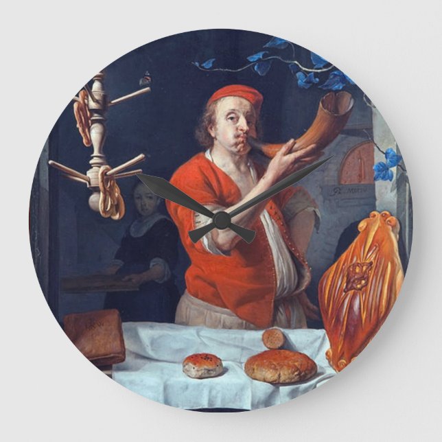 RELOJ REDONDO GRANDE ANTIQUE OVEN BAKER ,BAKERY BREAD TIENDA (Anverso)