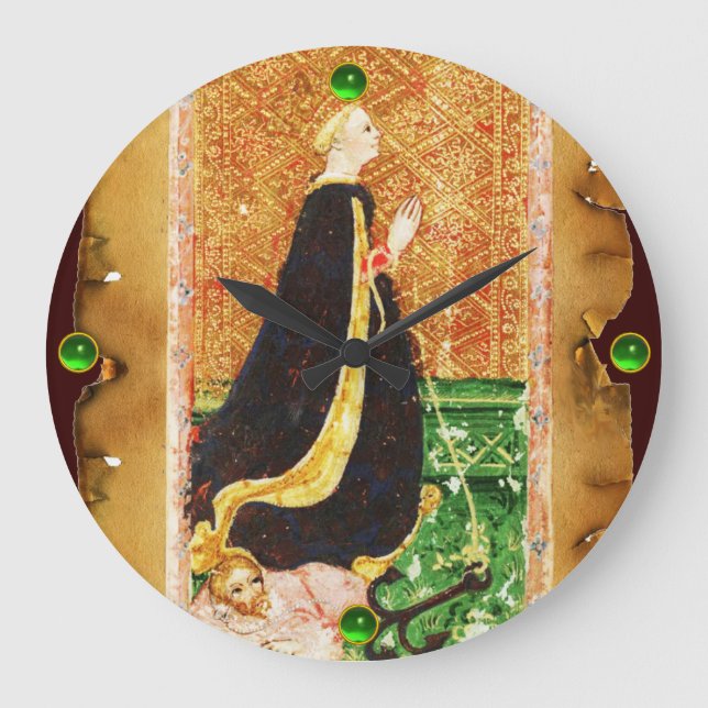 RELOJ REDONDO GRANDE ANTIQUE RENAISSANCE TAROTS 17 / THE STAR (HOPE) (Anverso)