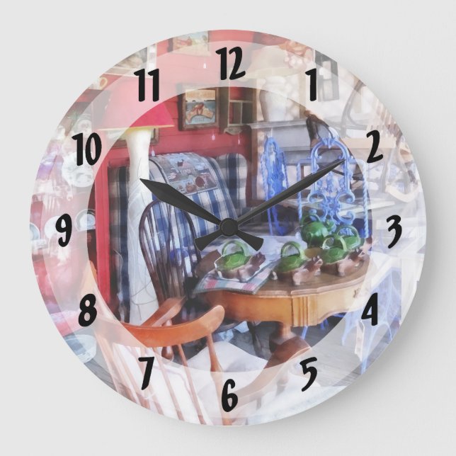 Reloj Redondo Grande Antique Shop (Anverso)