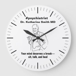 Reloj Redondo Grande antistress Freud Psychiatry Therapy Clinic Health