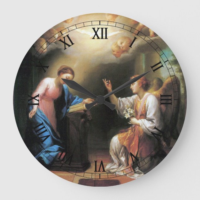 Reloj Redondo Grande Anunciación de Anton Raphael Mengs (Anverso)