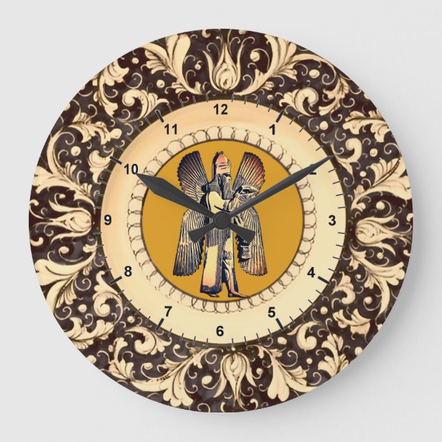 Reloj Redondo Grande Anunnaki (Anverso)