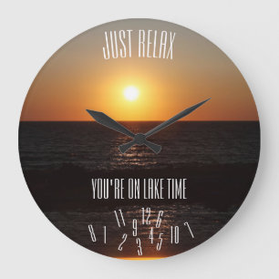 Reloj Redondo Grande Apenas relájele están en números perezosos del