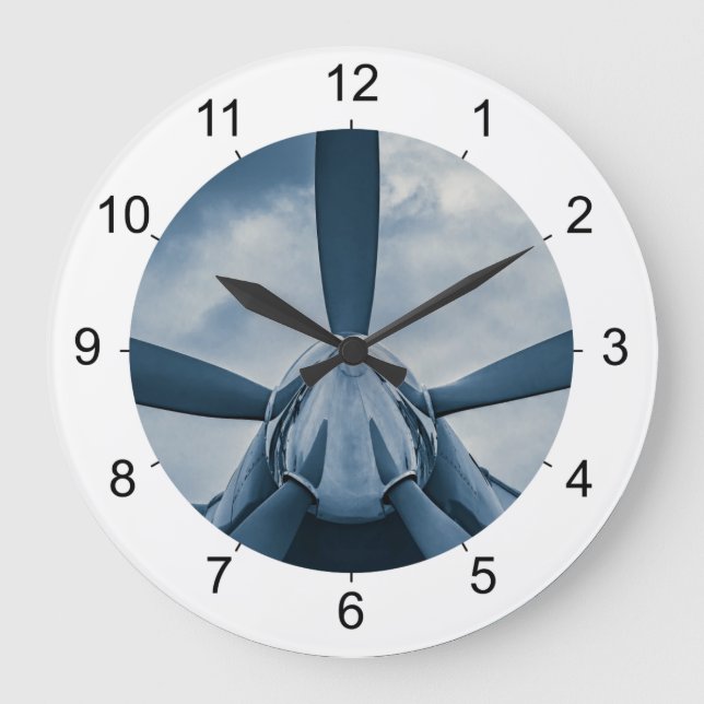 Reloj Redondo Grande ¡Apoyo claro! (Anverso)