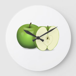 Reloj Redondo Grande Apple verde