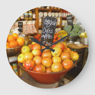 Reloj Redondo Grande Apples in Store  ~ decorative  Clock