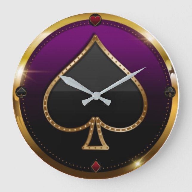 Reloj Redondo Grande Apuestas elegantes (Anverso)