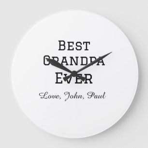 Reloj Redondo Grande Apuesto que el abuelo siempre da nombre simple