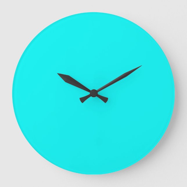 Reloj Redondo Grande Aqua Neon (Anverso)