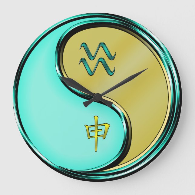 Reloj Redondo Grande Aquarius & Metal Monkey (Anverso)