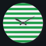 Reloj Redondo Grande Arabia Saudita Bandera de la Isla Norfolk golpea e<br><div class="desc">Arabia Saudita Bandera de la isla Norfolk rayas símbolo del país blanco verde</div>