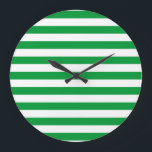 Reloj Redondo Grande Arabia Saudita Bandera de la Isla Norfolk golpea e<br><div class="desc">Arabia Saudita Bandera de la isla Norfolk rayas símbolo del país blanco verde</div>