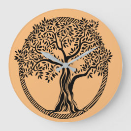 Reloj Redondo Grande árbol-árbol-de-vida-marco-espiritual
