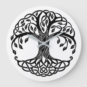 Reloj Redondo Grande Árbol celta de vida