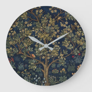 Reloj Redondo Grande Árbol de la Vida vintage de William Morris