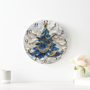 Reloj Redondo Grande Árbol de Navidad inagotable