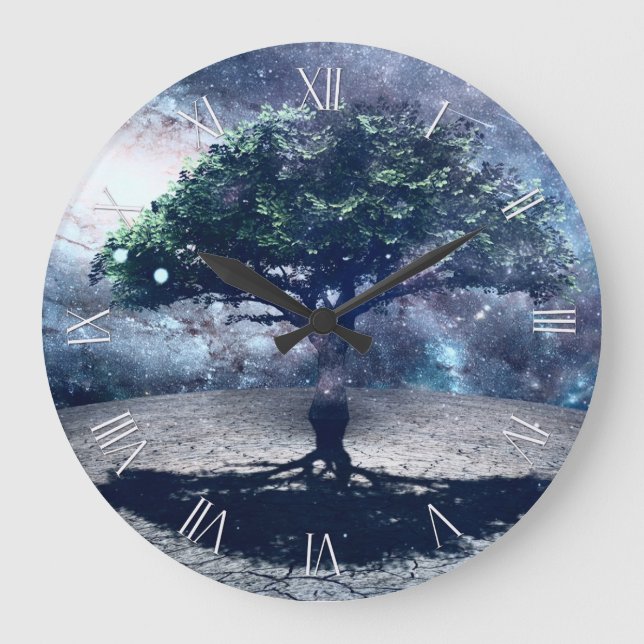 Reloj Redondo Grande Árbol de vida (Anverso)