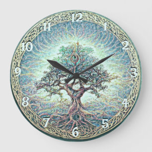 Reloj Redondo Grande Árbol de vida grande reloj