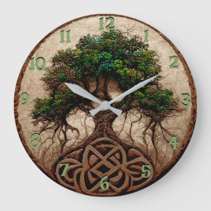 Reloj Redondo Grande Árbol de vida grande reloj