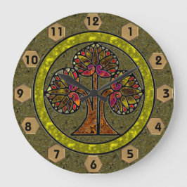 Reloj Redondo Grande Árbol de vida (reloj de pared redonda)