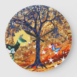 Reloj Redondo Grande Árbol mágico