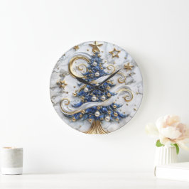Reloj Redondo Grande Árbol navideño navideño