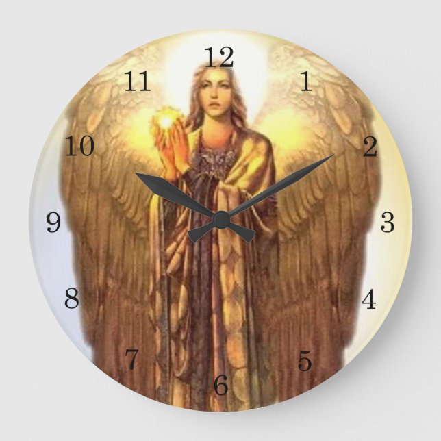 Reloj Redondo Grande Arcángel Uriel (Anverso)