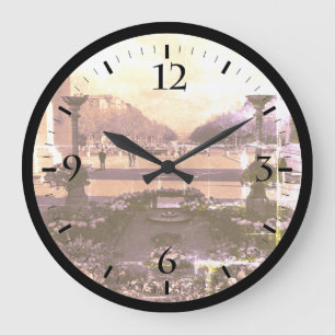 Reloj Redondo Grande Arco de Triunfo de París vintage Soldado desconoci