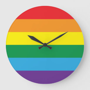 Reloj Redondo Grande Arcoiris