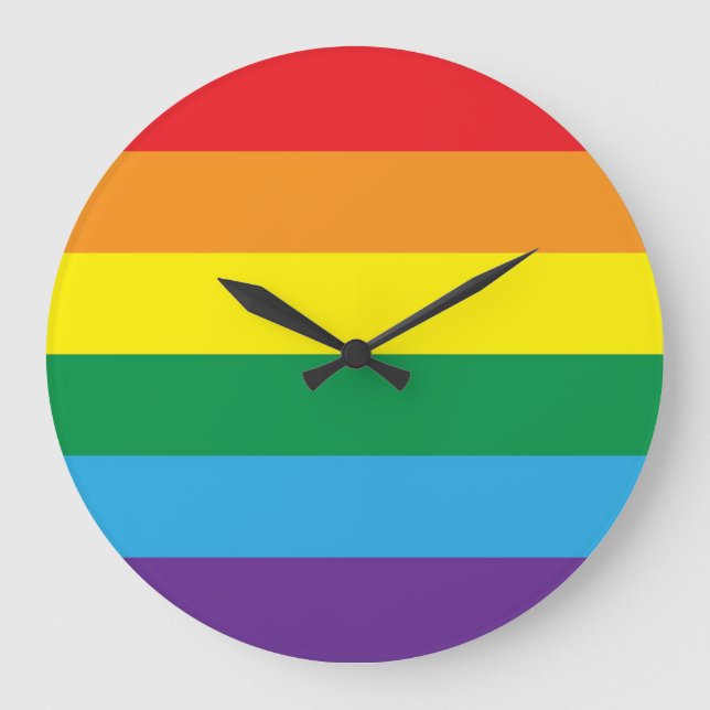 Reloj Redondo Grande Arcoiris (Anverso)