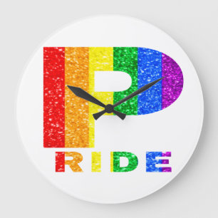 RELOJ REDONDO GRANDE ARCOÍRIS DE ORGULLO #4