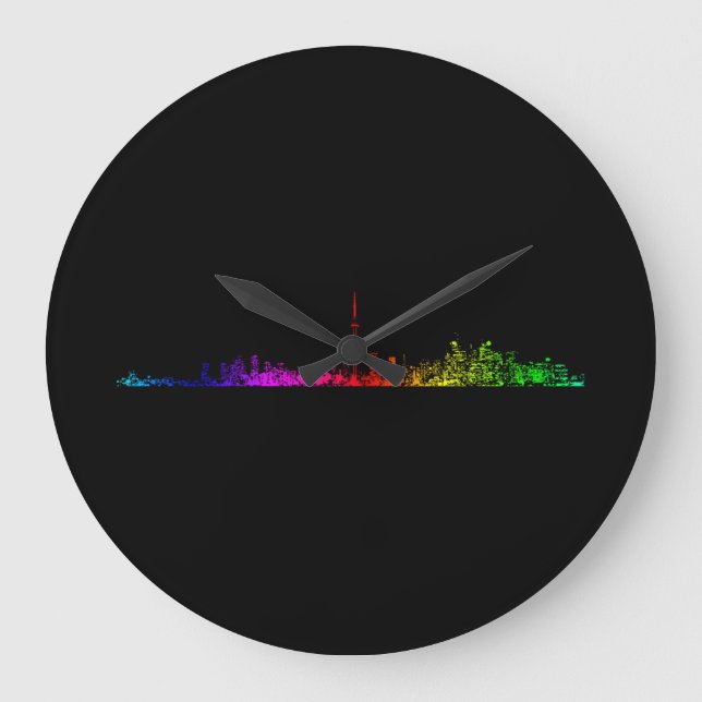 Reloj Redondo Grande Arcoiris de Toronto (Anverso)