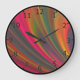 Reloj Redondo Grande Arcoiris en curso