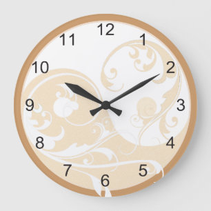 Reloj Redondo Grande Arena y Yin Blanco y Yang