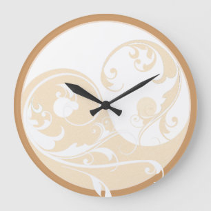 Reloj Redondo Grande Arena y Yin Blanco y Yang